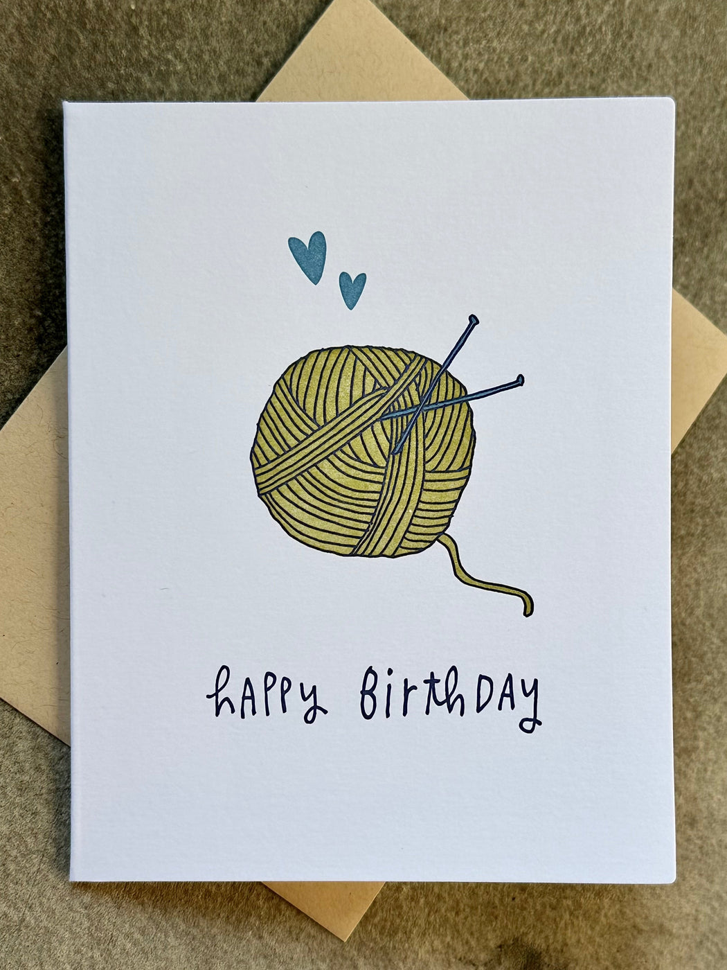 "Birthday Yarn" Letterpress Card