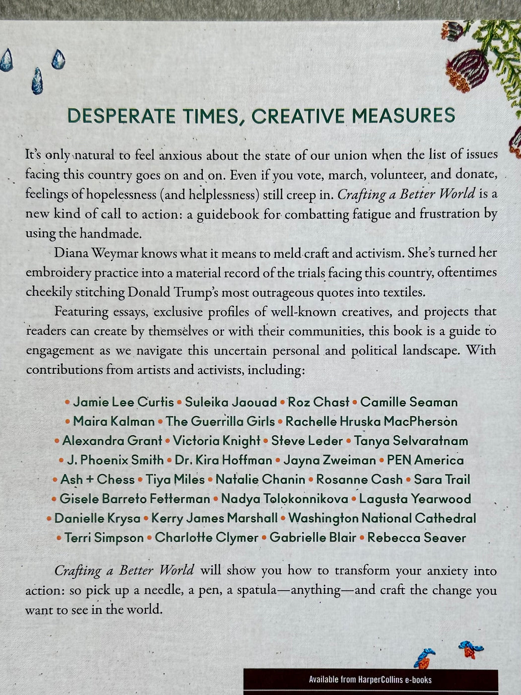 "Crafting a Better World" by Diana Weymer