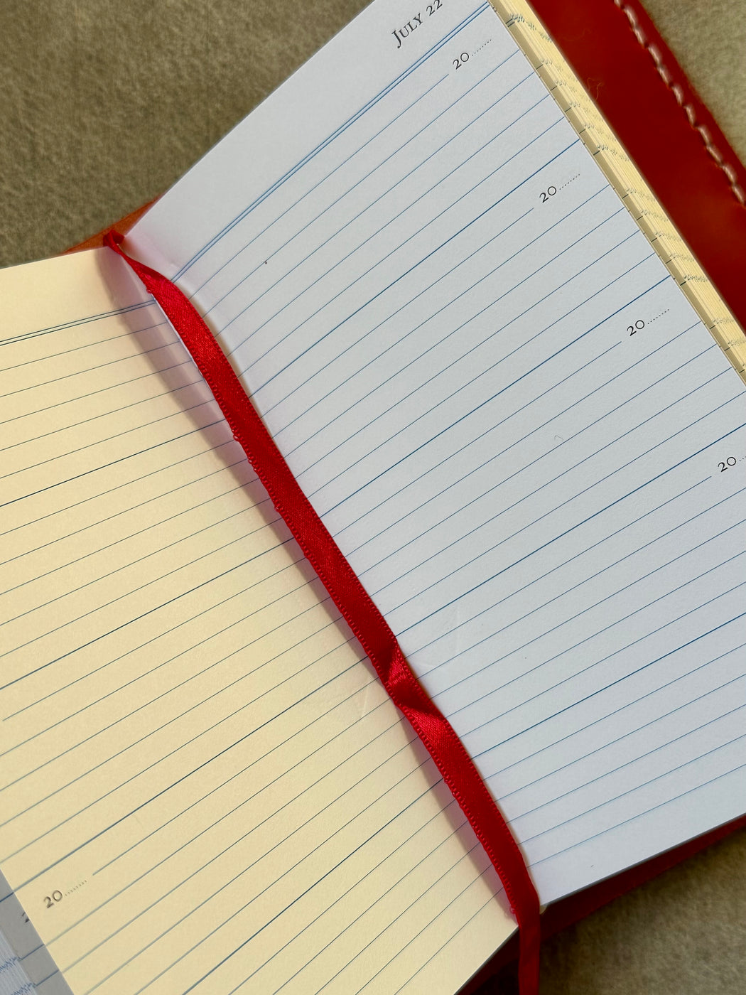 Red Leather Five-Year Journal by Pike Leather