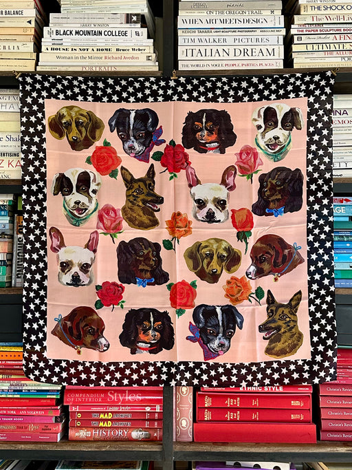 Nathalie Lete "Dogs" Silk Scarf