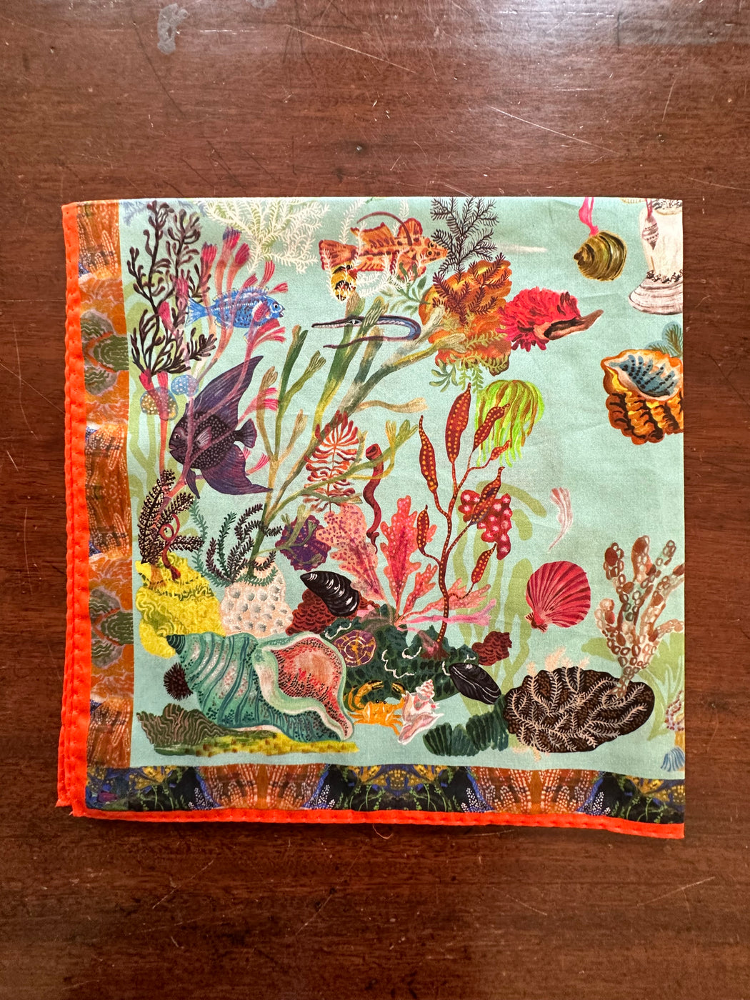 Nathalie Lete "Sea Life" Cotton Scarf