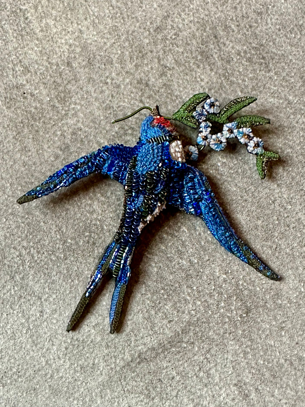 Large "Peace Swallow" Brooch by Trovelore