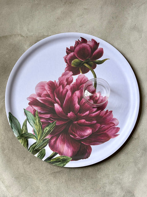 "Peony" Birchwood Tray