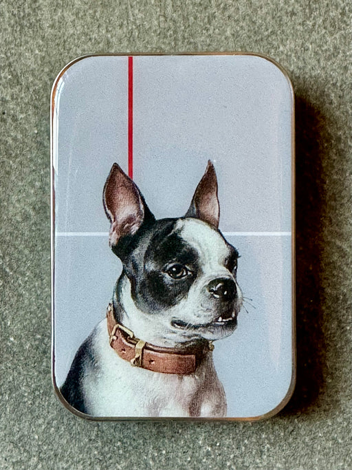 "Boston Terrier" Notions Tin