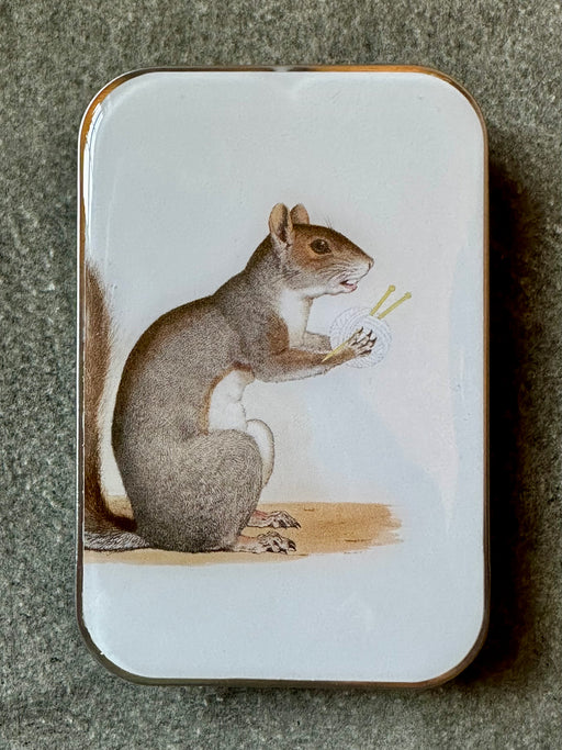 "Squirrel" Notions Tin