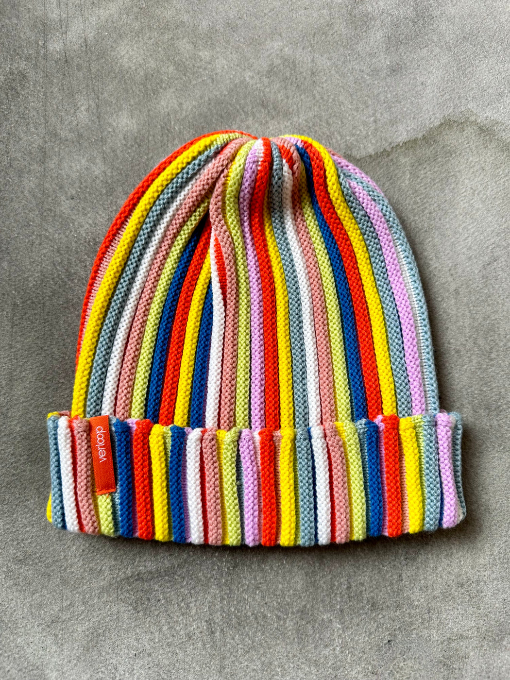 "Rainbow" Ribbed Beanie by Verloop
