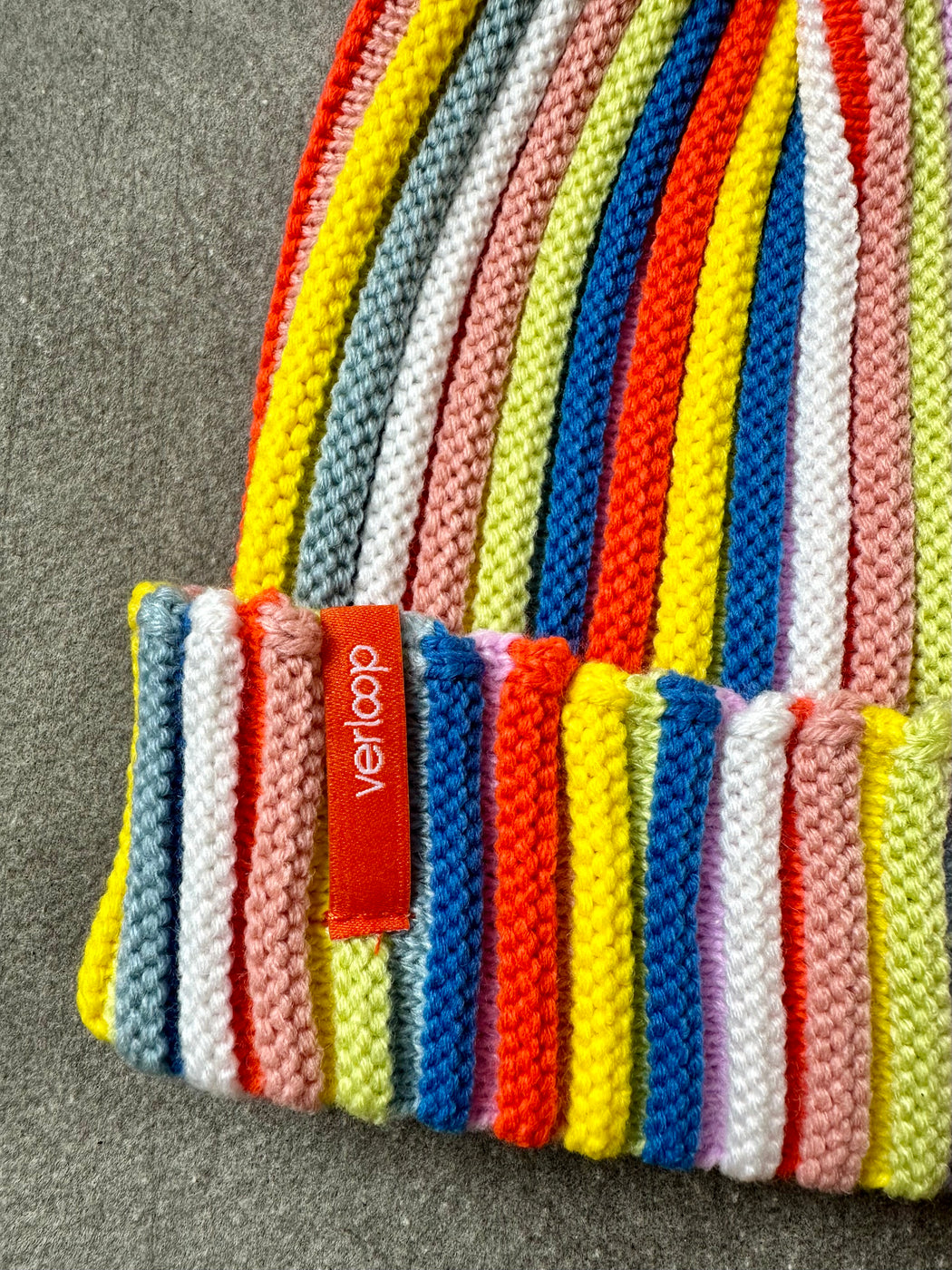 "Rainbow" Ribbed Beanie by Verloop