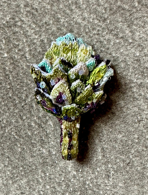 "Artichoke" Brooch by Trovelore