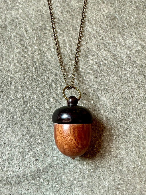 "Acorn" Locket Necklace by Susan Najarian