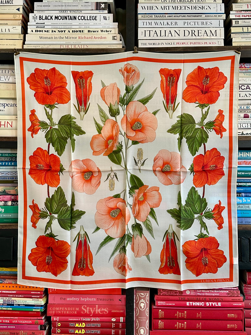 "Hibiscus" Silk Scarf by Curious Prints