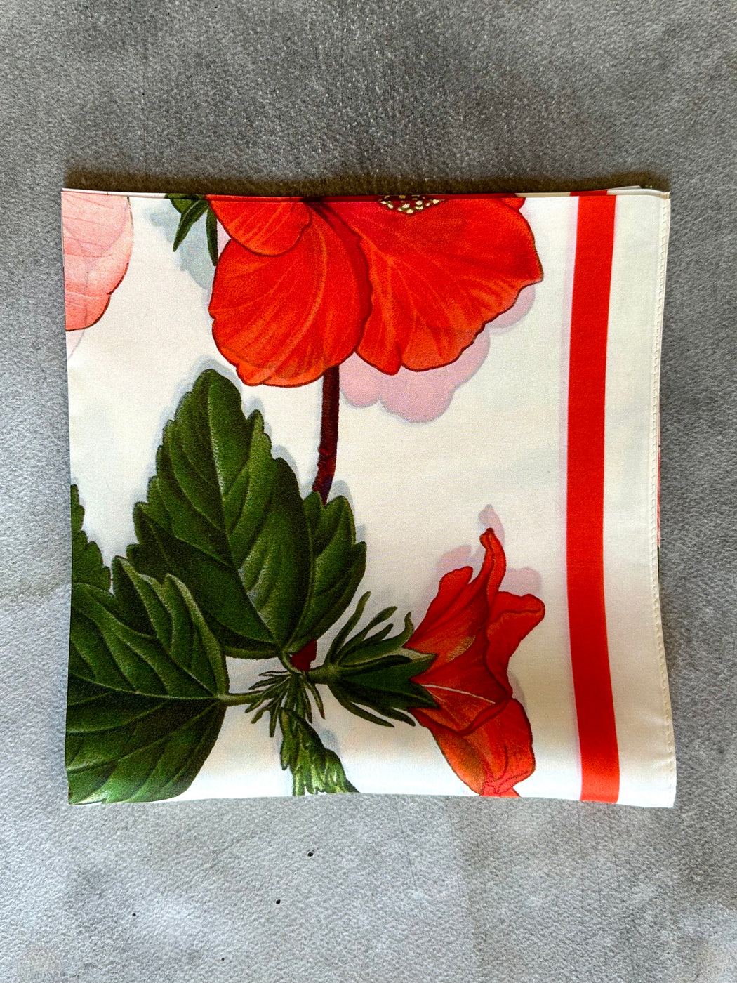 "Hibiscus" Silk Scarf by Curious Prints