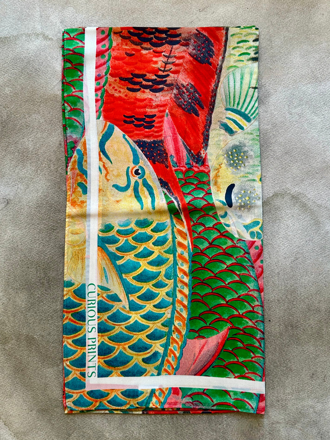 "Tropical Fish" Silk Scarf by Curious Prints