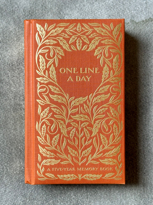 Orange "One Line a Day" Journal