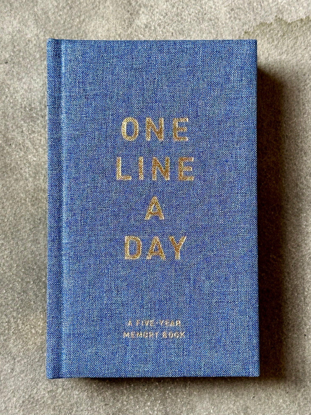 Denim "One Line a Day" Journal