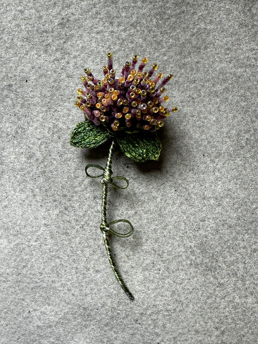 "Globe Amaranth" Brooch by Trovelore