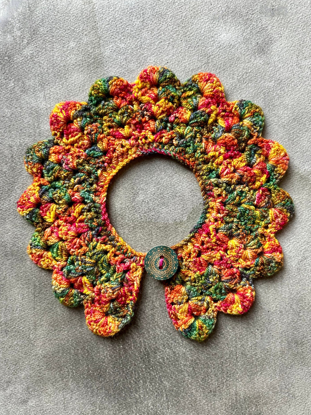 "Lichen" Hand-Crocheted Collar by Albo