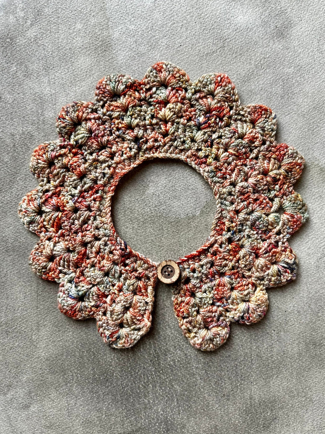 "Heather" Hand-Crocheted Collar by Albo