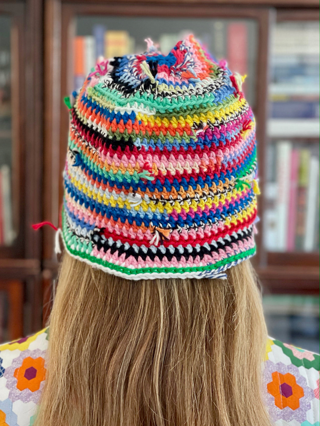 "Scrappy" Hand-Crocheted Bucket Hat by Albo