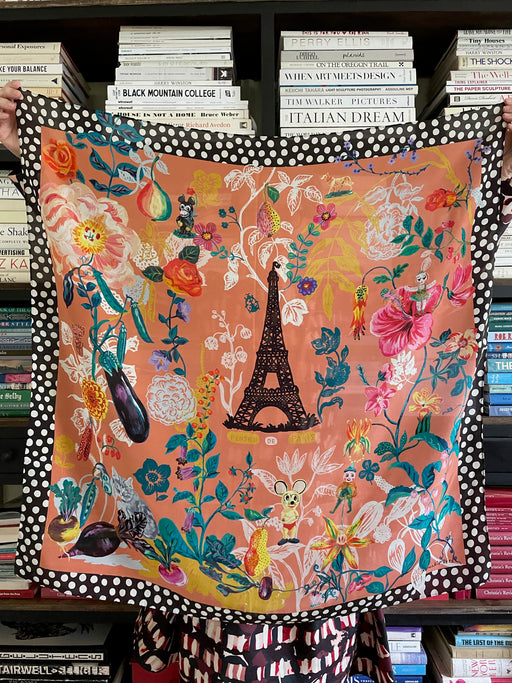 Nathalie Lete "French Garden" Silk Scarf