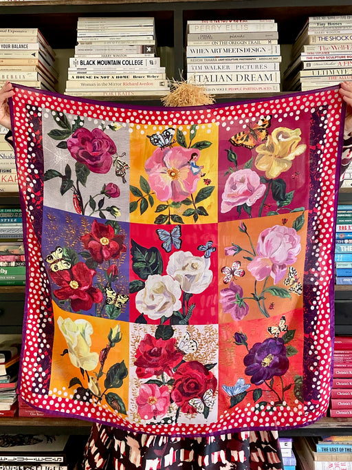 Nathalie Lete "Rose Garden" Silk Scarf