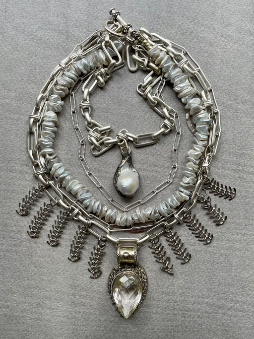 "Pearls & Quartz" Necklace by Meredith Waterstraat