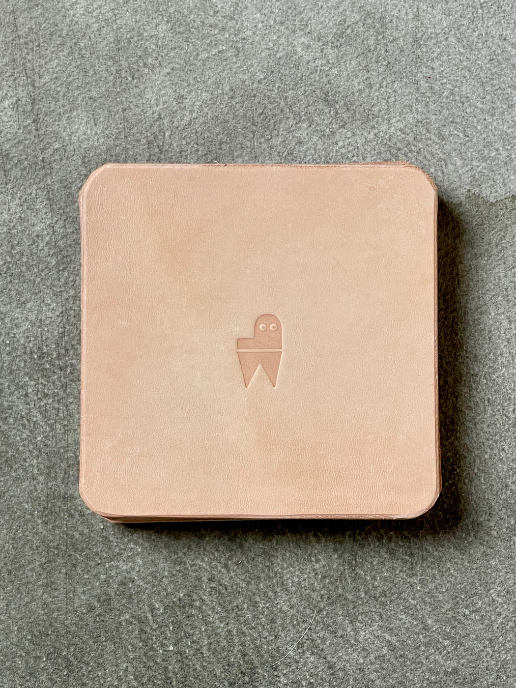 Natural Leather Coasters by Pike Leather