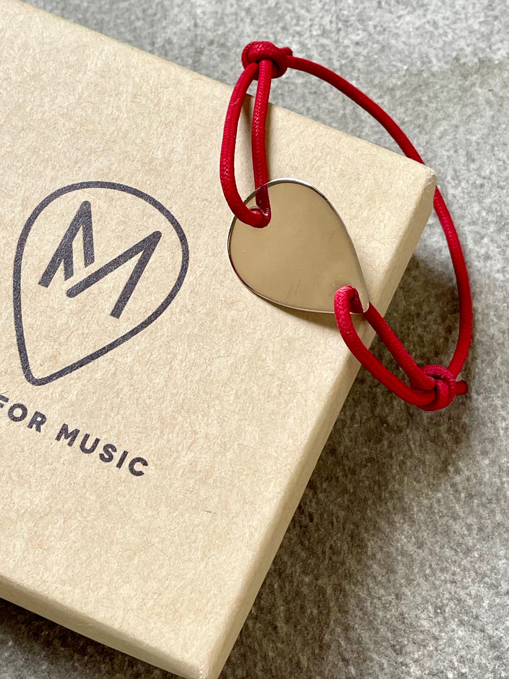 Guitar Pick Bracelet - Red