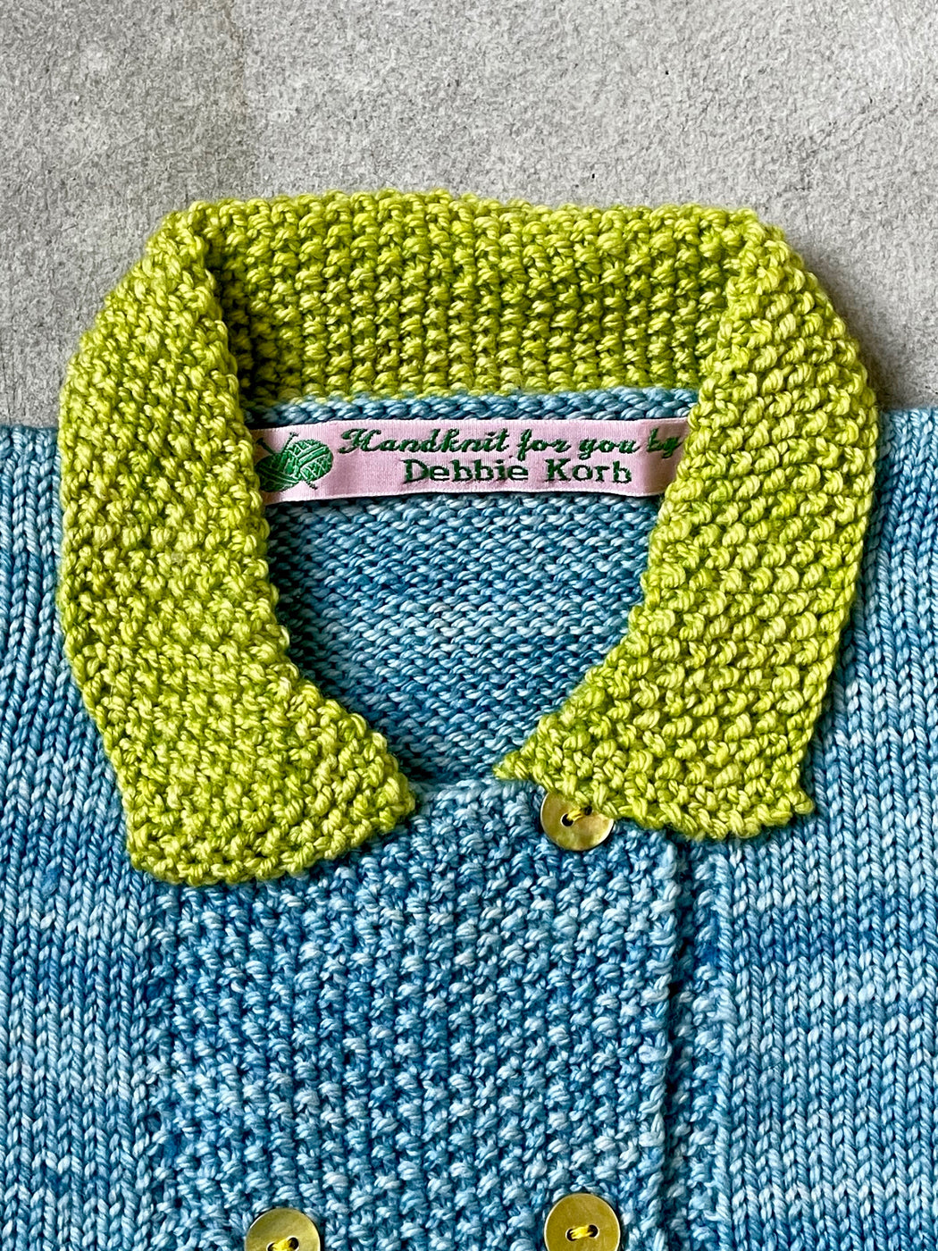 Aunt Debbie's Hand-Knit Baby Sweater (1 - 2 years)