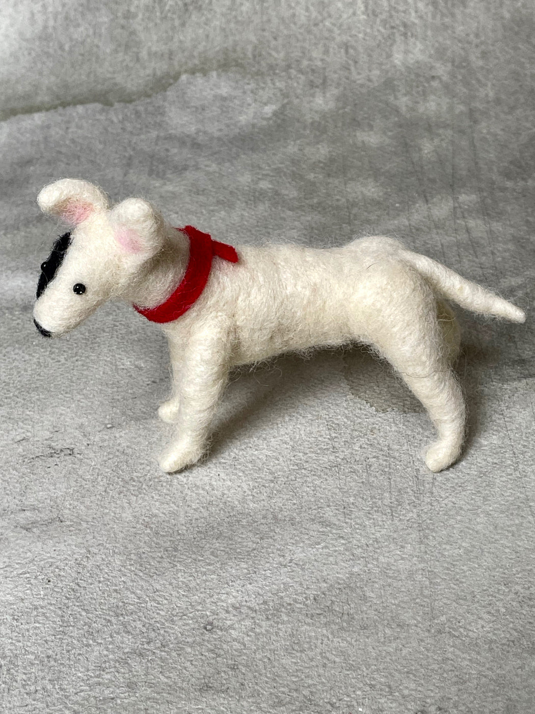 Needle Felted Bull Terrier - Standing