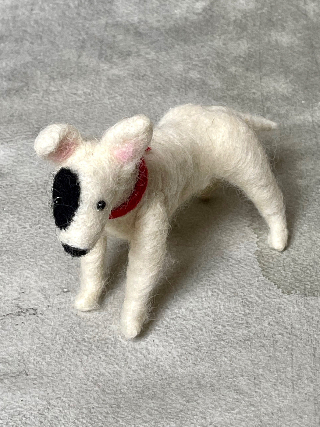 Needle Felted Bull Terrier - Standing