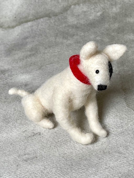 Needle Felted Bull Terrier