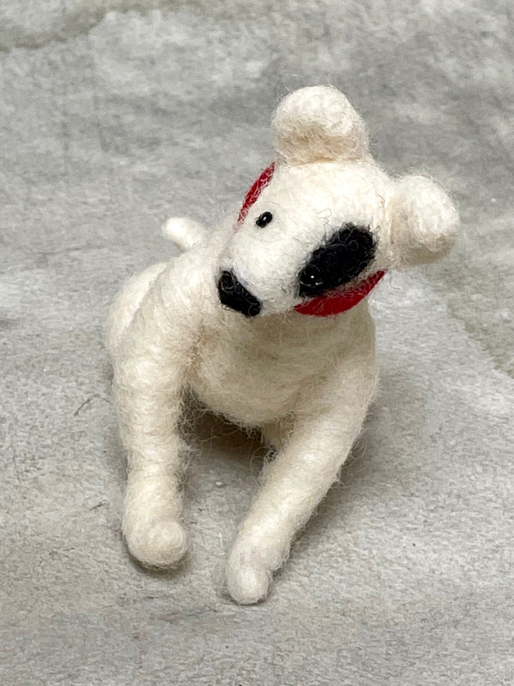 Needle Felted Bull Terrier