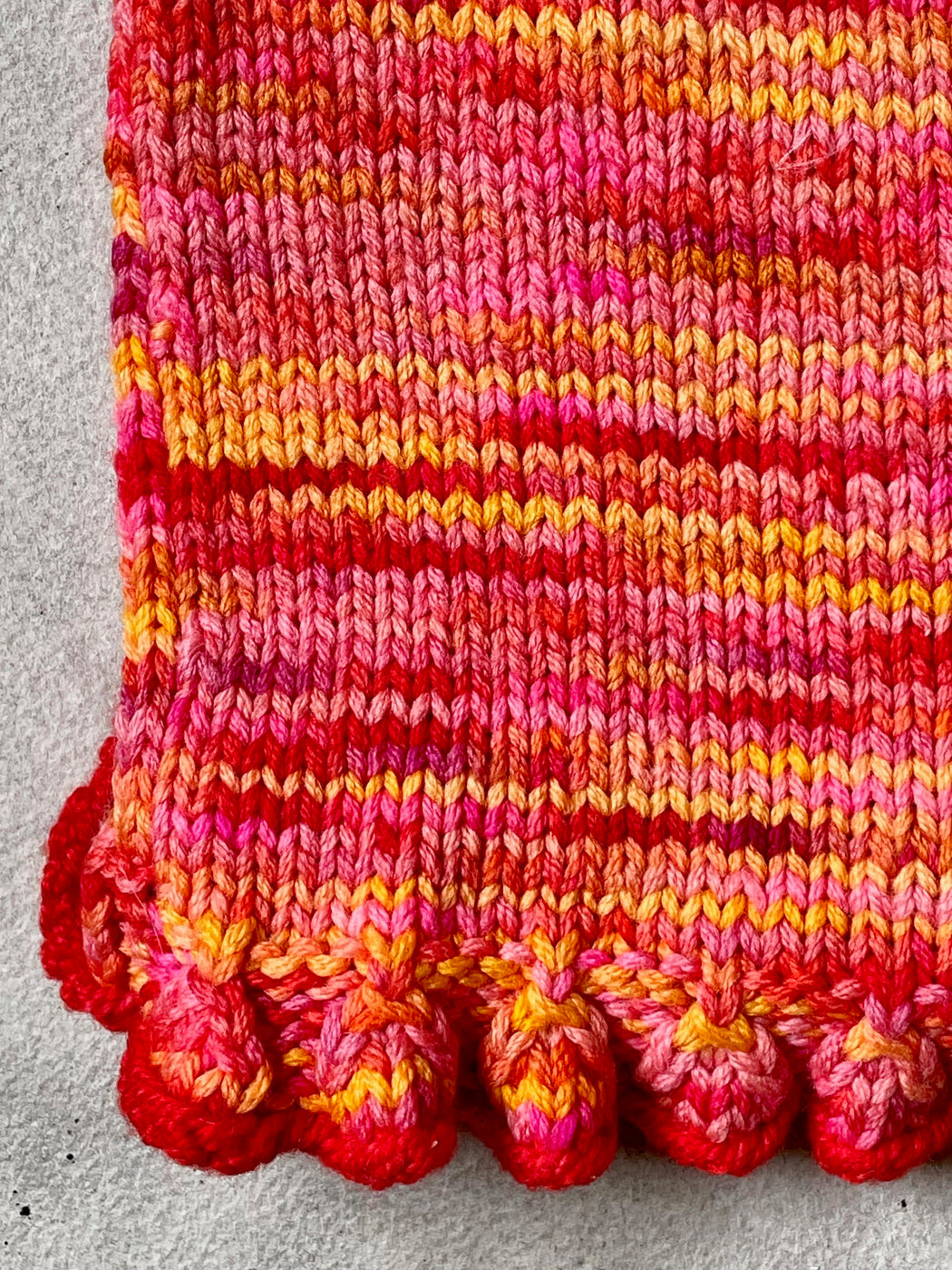 Aunt Debbie's Hand-Knit Ruffled Child's Sweater (2-3 years)