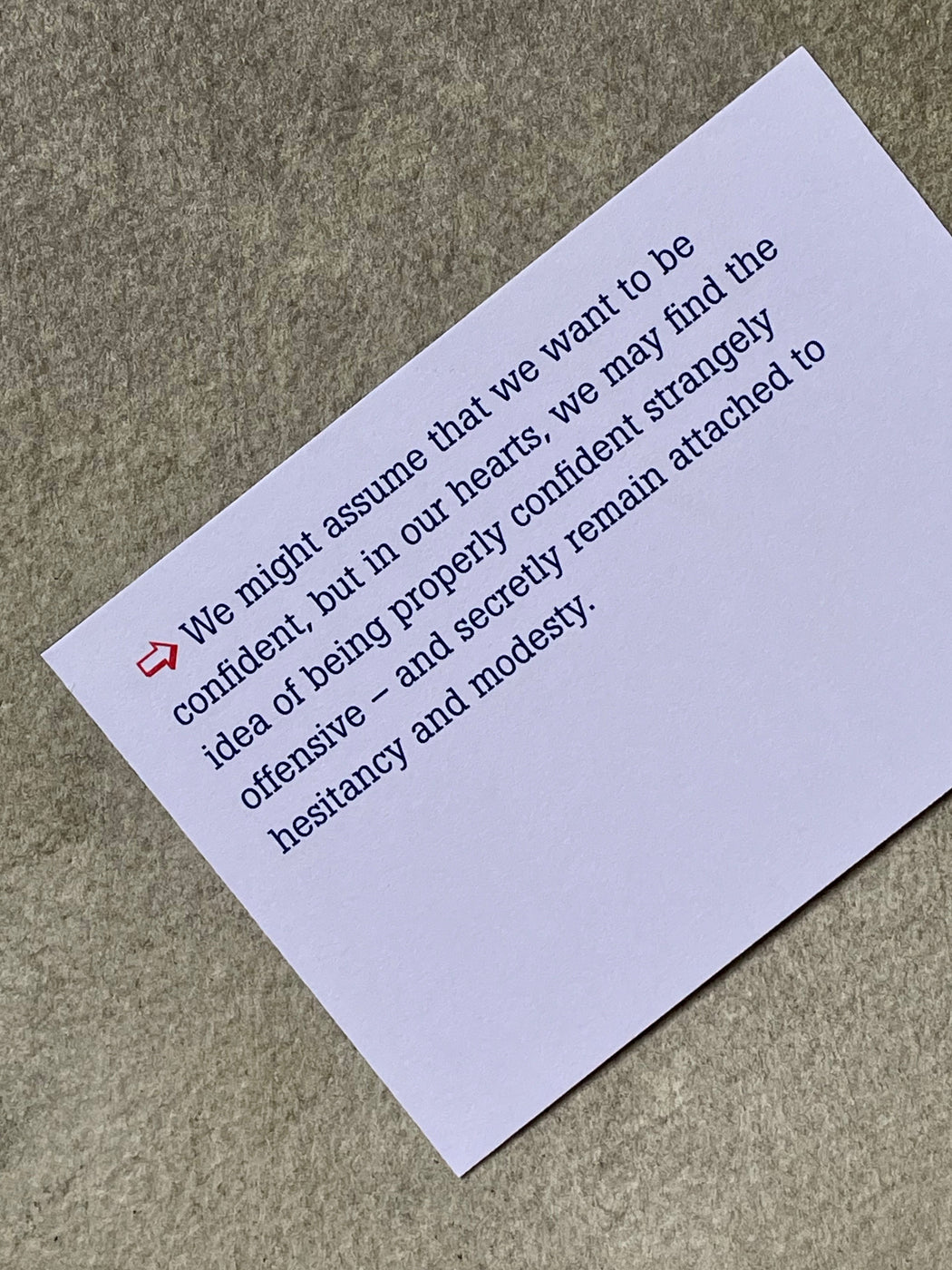 Confidence Cards