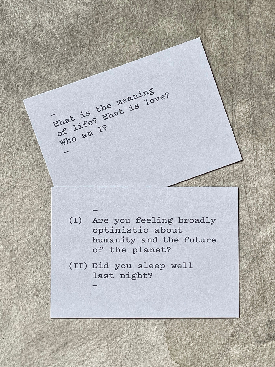 Know Yourself Cards