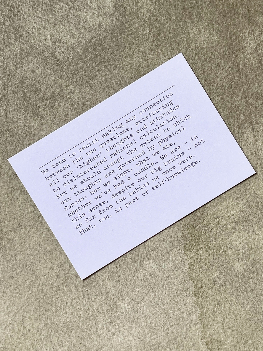 Know Yourself Cards