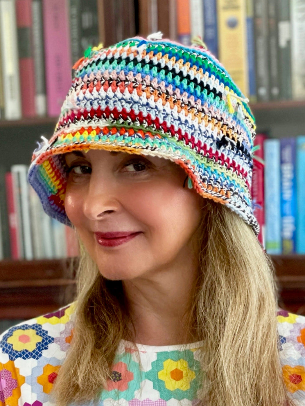 "Scrappy" Hand-Crocheted Bucket Hat by Albo