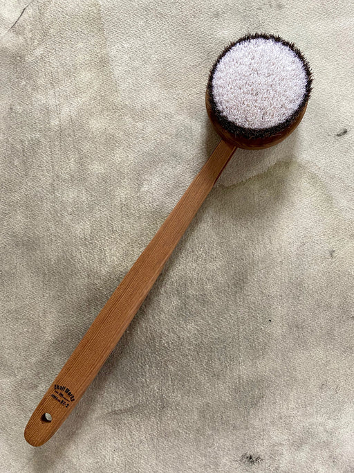 Japanese Wood and Horsehair Bath Brush - Long