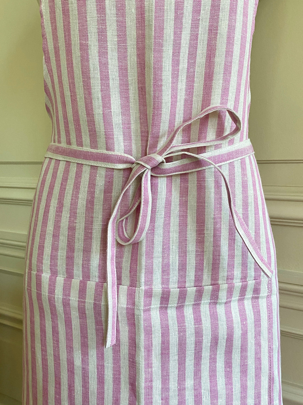 Pink Striped Apron by Fog Linen Work
