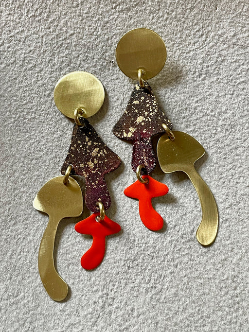 Sibilia "Fairy Tale" Mushroom Earrings