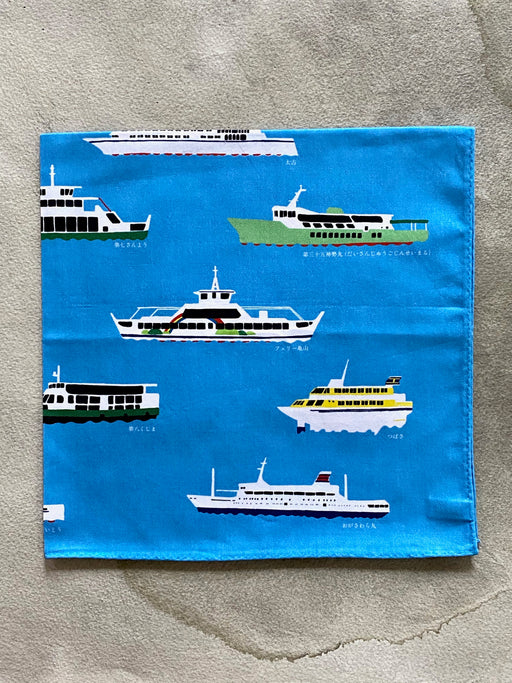 Japanese Kerchief "Boats" by ritokei