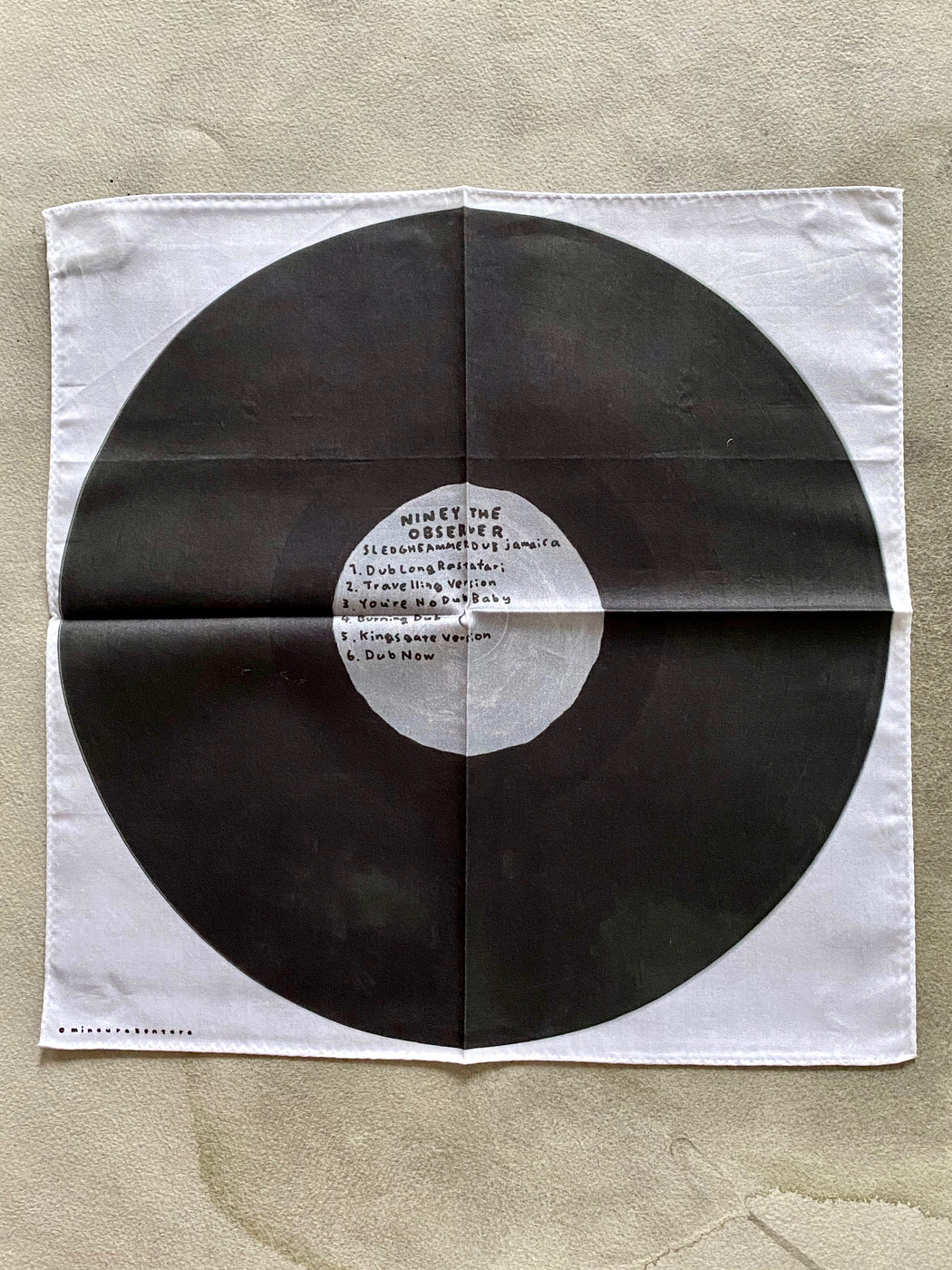 Japanese Kerchief "Niney the Observer" by Kentaro Minoura