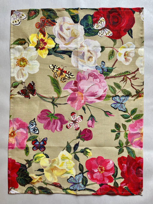 Nathalie Lete "Roses" Linen Tea Towel