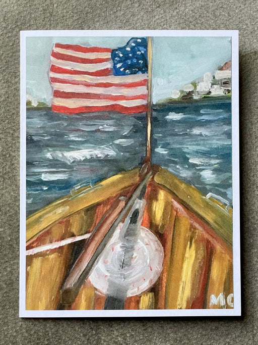 "Lake Boat" Card by Mindy Carpenter
