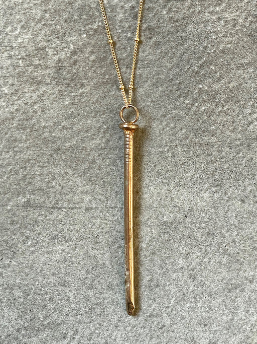 "Tough as Nails" Bronze Pendant by Collarbone