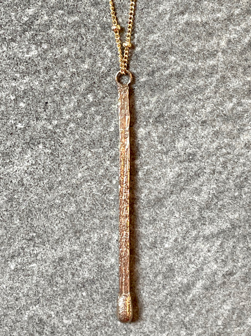 "Ignite" Bronze Pendant by Collarbone