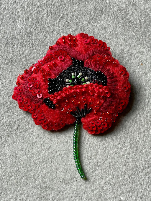 "Poppy" Brooch by Trovelore