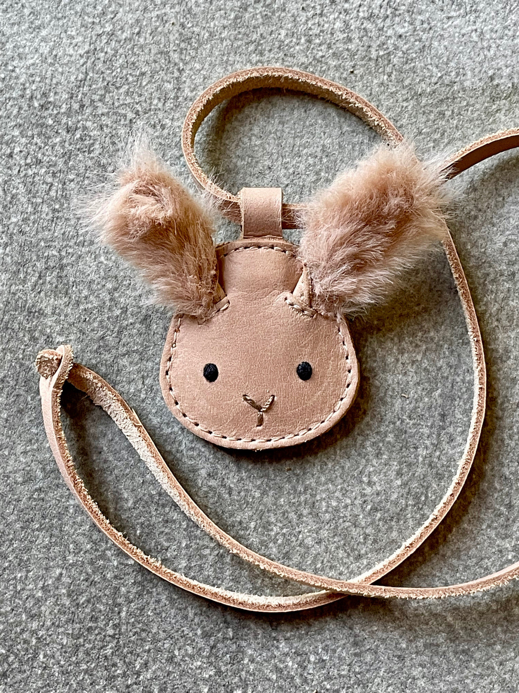 Donsje Leather "Winter Bunny" Necklace