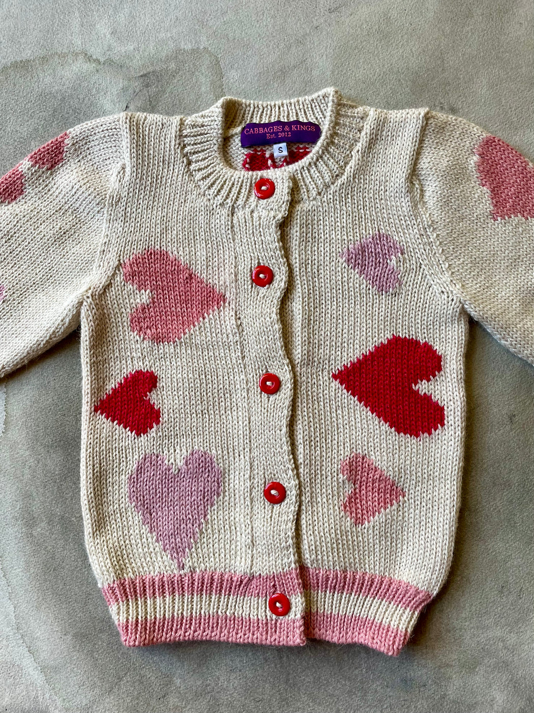 Cabbages & Kings "Hearts" Sweater (1 - 2 years)