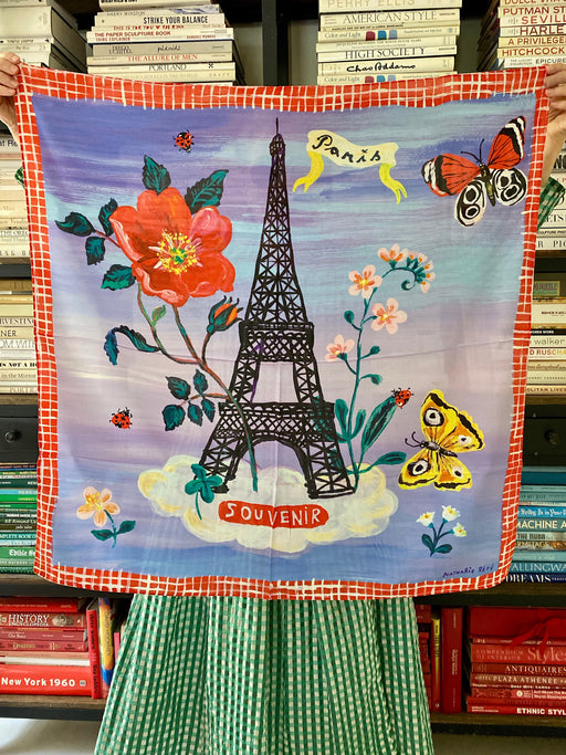 Nathalie Lete "Paris" Silk Scarf